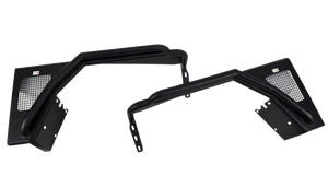 Fishbone Offroad 97-06 Jeep Wrangler TJ Steel Tube Fenders Front 3In Flare - Blk Textured Powdercoat