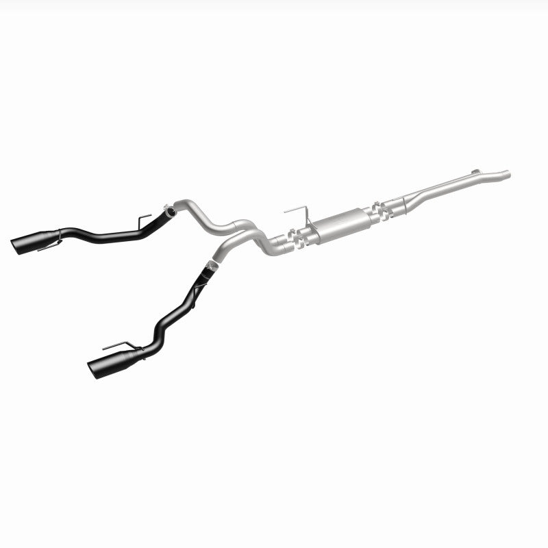 MagnaFlow SYS Cat-Back 2017 Ford F-150 Raptor 3.5L Dual Black Coated 3in Tips