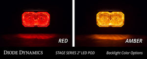Diode Dynamics Stage Series 2 In LED Pod Sport - White Driving Standard ABL (Pair)