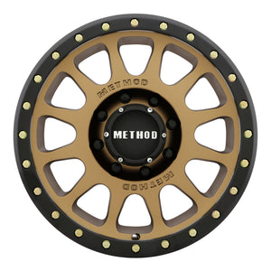 Method MR305 NV 18x9 +18mm Offset 8x170 130.81mm CB Method Bronze/Black Street Loc Wheel