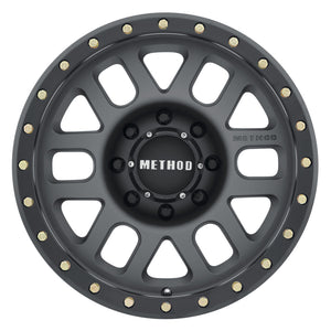 Method MR309 Grid 18x9 +18mm Offset 8x180 130.81mm CB Titanium/Black Street Loc Wheel