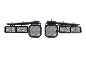 Diode Dynamics 2021 Ford Bronco Stage Series Fog Pocket Kit - Yellow Pro