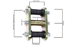 Fishbone Offroad 76-86 Jeep CJ-7 Front Greasable Shackles